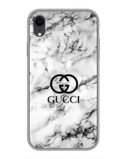Чохол для iPhone Xr з картинкою «Gucci — мармуровий шик»