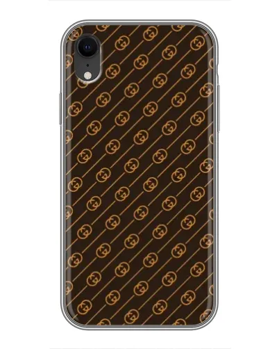 Чохол для iPhone Xr з картинкою «Gucci — золоті діагоналі» Чохол для iPhone Xr з картинкою «Gucci — золоті діагоналі»