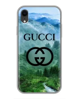 Чохол для iPhone Xr з картинкою «Gucci — гірський пейзаж»