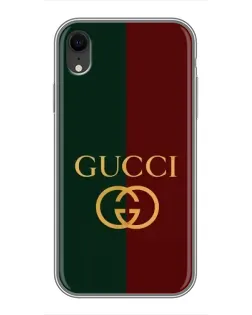 Чехол для iPhone Xr с картинкой «Gucci — темно-зеленый градиент»