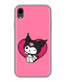 Чехол для iPhone Xr с картинкой «Kuromi — любовь в сердце» Чехол для iPhone Xr с картинкой «Kuromi — любовь в сердце»