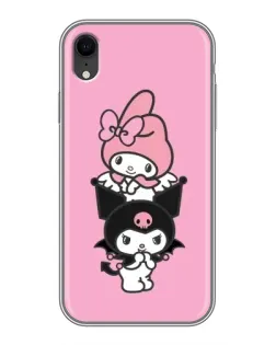 Чехол для iPhone Xr с картинкой «Трио My Melody и Kuromi» Чехол для iPhone Xr с картинкой «Трио My Melody и Kuromi»