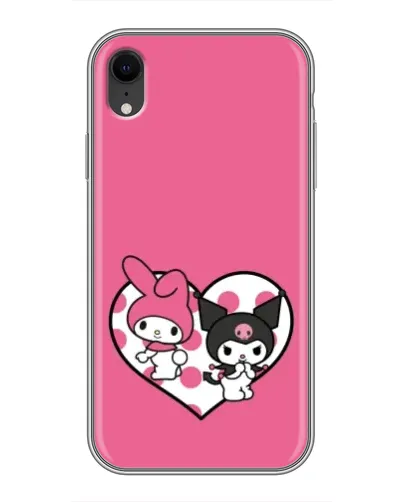 Чохол для iPhone Xr з картинкою «Kuromi та My Melody» Чохол для iPhone Xr з картинкою «Kuromi та My Melody»