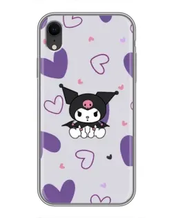 Чехол для iPhone Xr с картинкой «Kuromi и лавандовые сердца» Чехол для iPhone Xr с картинкой «Kuromi и лавандовые сердца»