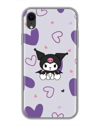 Чохол для iPhone Xr з картинкою «Kuromi та лавандові серця» Чохол для iPhone Xr з картинкою «Kuromi та лавандові серця»