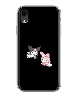 Чехол для iPhone Xr с картинкой «My Melody и Kuromi» Чехол для iPhone Xr с картинкой «My Melody и Kuromi»