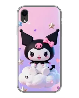 Чехол для iPhone Xr с картинкой «Рок-звезда Kuromi» Чехол для iPhone Xr с картинкой «Рок-звезда Kuromi»