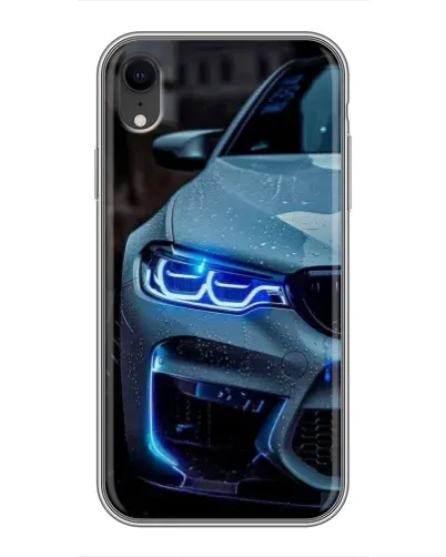 Чохол для iPhone Xr з картинкою «Погляд BMW з синіми фарами» Чохол для iPhone Xr з картинкою «Погляд BMW з синіми фарами»