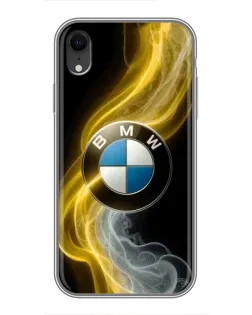Чохол для iPhone Xr з картинкою «Золотистий дим BMW»