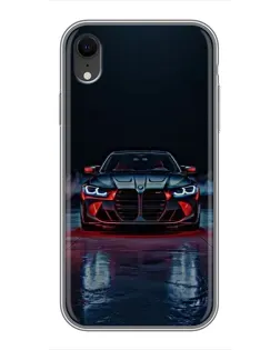 Чохол для iPhone Xr з картинкою «BMW на мокрій дорозі»