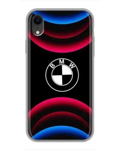 Чохол для iPhone Xr з картинкою «Логотип BMW та неонові дуги» Чохол для iPhone Xr з картинкою «Логотип BMW та неонові дуги»