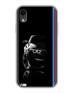 Чохол для iPhone Xr з картинкою «Силует BMW в темряві»