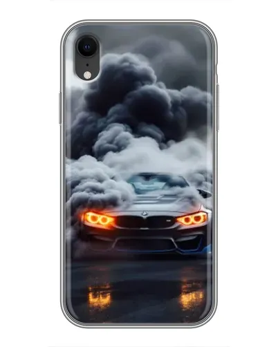 Чохол для iPhone Xr з картинкою «BMW у диму» Чохол для iPhone Xr з картинкою «BMW у диму»