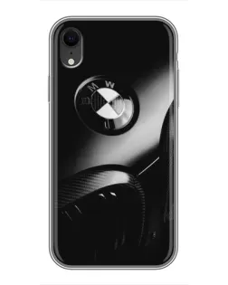 Чохол для iPhone Xr з картинкою «Емблема BMW — макро»