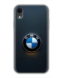 Чохол для iPhone Xr з картинкою «Логотип BMW — мінімалізм»