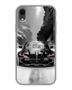Чехол для iPhone Xr с картинкой «BMW — акварельный дрифт» Чехол для iPhone Xr с картинкой «BMW — акварельный дрифт»