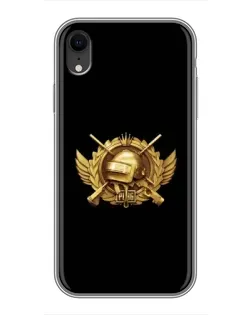 Чохол для iPhone Xr з картинкою «PUBG — помаранчевий градієнт»