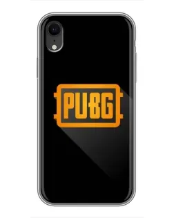 Чохол для iPhone Xr з картинкою «PUBG — рамка лого»