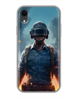 Чохол для iPhone Xr з картинкою «PUBG — реалістичний герой»