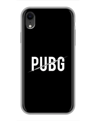 Чохол для iPhone Xr з картинкою «PUBG — білий логотип» Чохол для iPhone Xr з картинкою «PUBG — білий логотип»