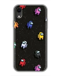 Чехол для iPhone Xr с картинкой «Космический паттерн Among Us»