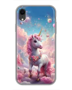 Чохол для iPhone Xr з картинкою «Єдиноріг серед хмар»