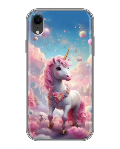Чохол для iPhone Xr з картинкою «Єдиноріг серед хмар»