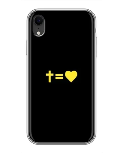 Чохол для iPhone Xr з картинкою «Серце та Хрест»