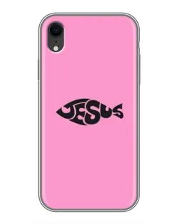 Чохол для iPhone Xr з картинкою «Рожевий символ Jesus»