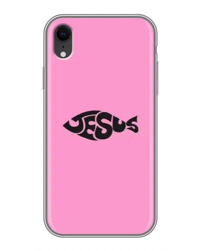 Чохол для iPhone Xr з картинкою «Рожевий символ Jesus»