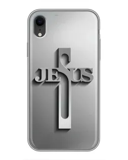 Чехол для iPhone Xr с картинкой «Металлический крест Jesus» Чехол для iPhone Xr с картинкой «Металлический крест Jesus»