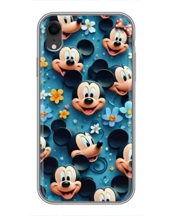 Чохол для iPhone Xr з картинкою «Паттерн Міккі та Мінні»