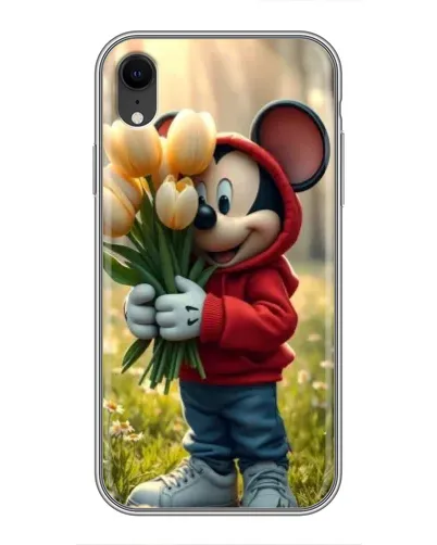 Чохол для iPhone Xr з картинкою «Міккі з тюльпанами» Чохол для iPhone Xr з картинкою «Міккі з тюльпанами»