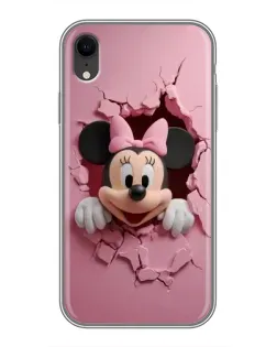Чохол для iPhone Xr з картинкою «Мінні крізь стіну»