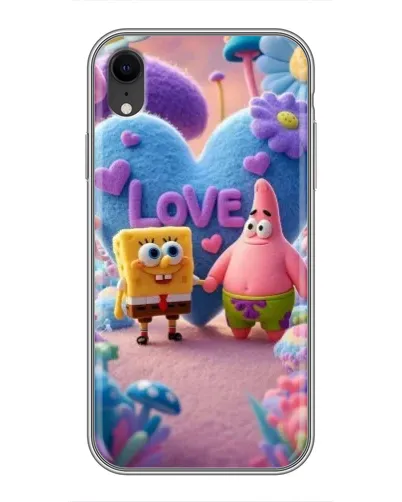 Чехол для iPhone Xr с картинкой «Губка Боб Патрик»