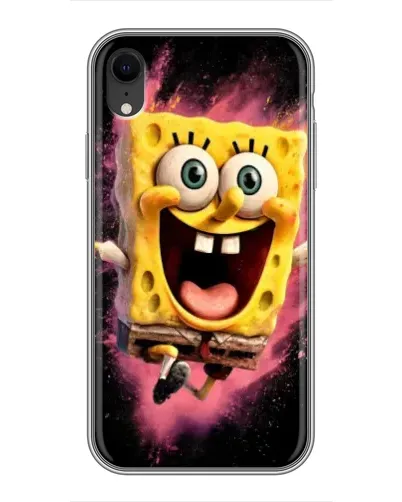 Чехол для iPhone Xr с картинкой «Взрывной Спанч Боб»