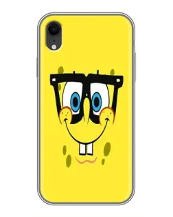 Чехол для iPhone Xr с картинкой «Минималистичный Спанч Боб»