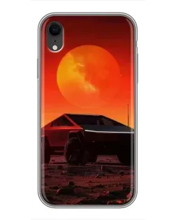 Чохол для iPhone Xr з картинкою «Cybertruck на Марсі»