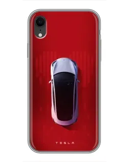 Чохол для iPhone Xr з картинкою «Tesla Top View»