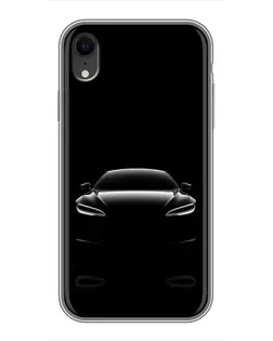 Чохол для iPhone Xr з картинкою «Силует Tesla Night»