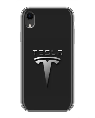 Чохол для iPhone Xr з картинкою «Сталевий логотип Tesla» Чохол для iPhone Xr з картинкою «Сталевий логотип Tesla»