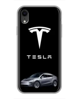 Чохол для iPhone Xr з картинкою «Tesla Model Y»