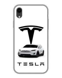 Чохол для iPhone Xr з картинкою «Tesla White Style»