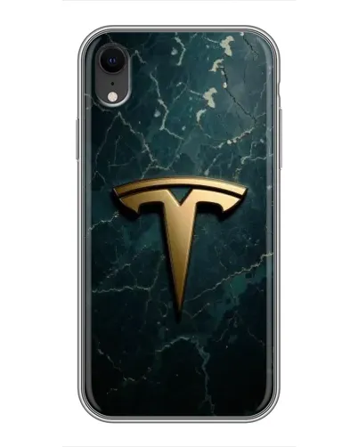 Чохол для iPhone Xr з картинкою «Мармурова Tesla Gold» Чохол для iPhone Xr з картинкою «Мармурова Tesla Gold»