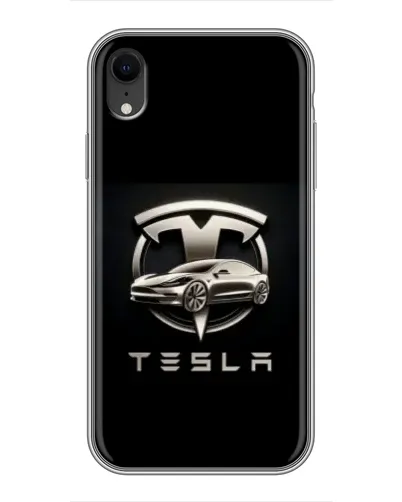 Чохол для iPhone Xr з картинкою «Tesla — срібне авто» Чохол для iPhone Xr з картинкою «Tesla — срібне авто»