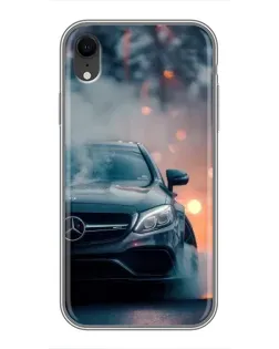 Чохол для iPhone Xr з картинкою «Mercedes — нічне місто»