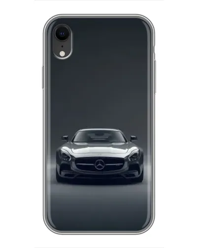 Чехол для iPhone Xr с картинкой «Mercedes на черном»