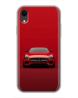Чехол для iPhone Xr с картинкой «Красный Mercedes AMG»
