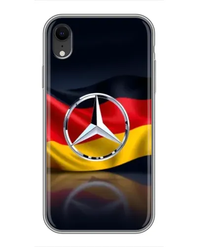 Чохол для iPhone Xr з картинкою «Mercedes — прапор Німеччини» Чохол для iPhone Xr з картинкою «Mercedes — прапор Німеччини»