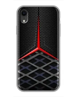 Чохол для iPhone Xr з картинкою «Mercedes Carbon Grid»